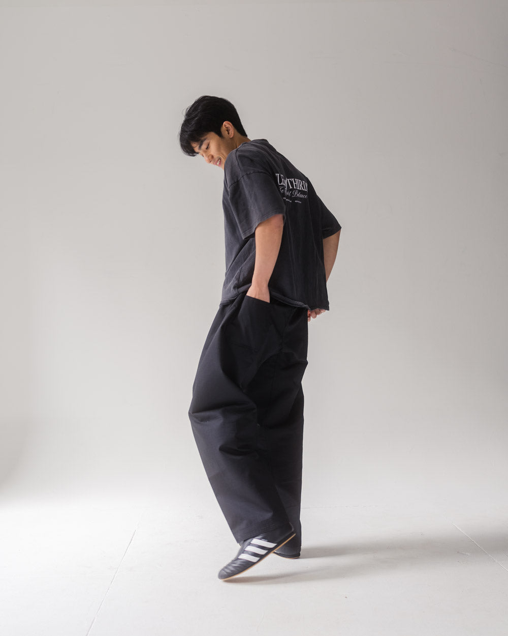 Black Taekwondo Style Pants