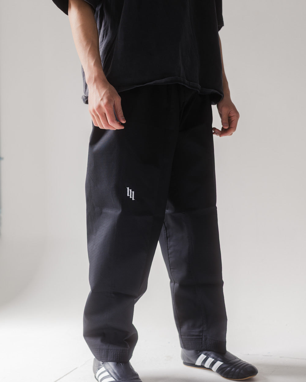 Black Taekwondo Style Pants