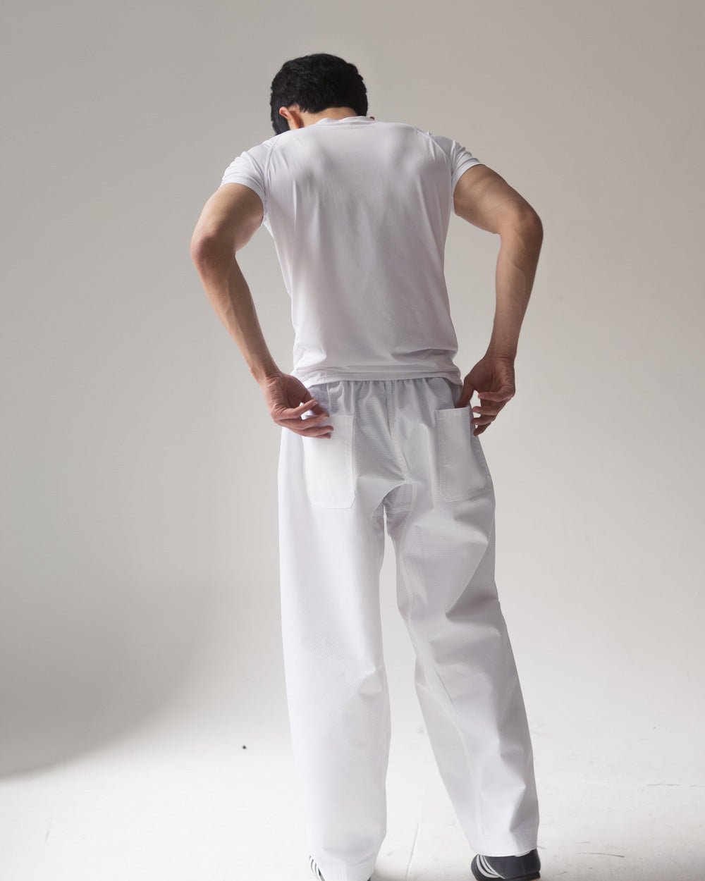 White Taekwondo Style Pants